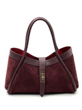 GEANTA DIN PIELE NATURALA SONIA BORDEAUX MINI VELUR