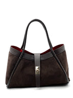 GEANTA DIN PIELE NATURALA SONIA MOCHA MOUSSE MINI VELUR