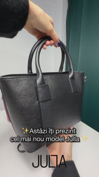 GEANTA DIN PIELE NATURALA TINA NOIR